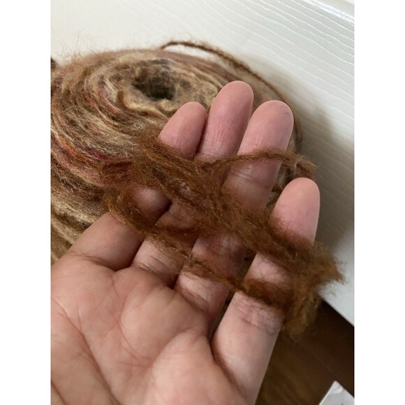 Fancy Soft Fluffy Cone Yarn Brown Mix Multicolor 500g #402 - Picture 5 of 5